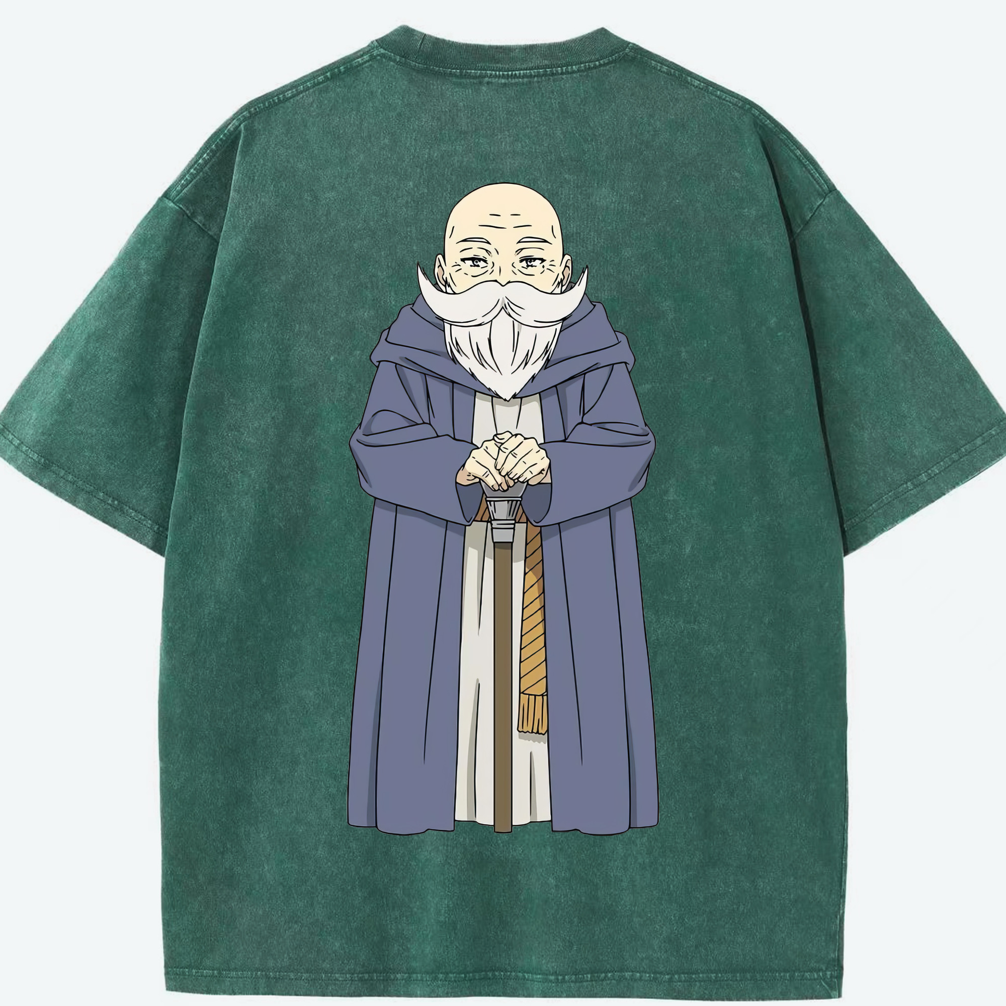 （画像用） 葬送のフリーレン Frieren 綿100% ヴィンテージ風 半袖Tシャツ（背面プリント）